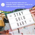 thumbnail image 4 of My Cinema Lightbox - Rose Gold Light Box, 4x6"" - 100 Letters, Emojis & Numbers, 4 of 5