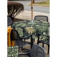 thumbnail image 5 of Outdoor Tablecloth with Umbrella Hole and Zipper, Palm Tree Leaves Waterproof Patio Tablecloth for Dining 54''x54'', Summer Tropical Green Botanical Wipeable Table Cover for Picnic BBQ Party Patio, 5 of 9