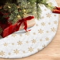 thumbnail image 1 of Uuiauoio Christmas Tree Skirt Decoration Plush Snowflake Xmas Tree Skirt Deco for Merry Christmas Party Holiday Deco, Tree Skirt Christmas Tree Decoration Supplies, 1 of 7