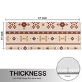 thumbnail image 5 of Kitchen Rugs Sets Of 2,Brown Ethnic Arrow Pattern Anti Fatigue Kitchen Mat Rugs Non Slip Washable,Decorative Kitchen Floor Mats for Kitchen,Sink,Laundry,17"X47", 5 of 5