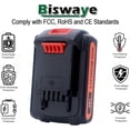 thumbnail image 4 of LBXR20 20V Lithium Battery Compatible with Black & Decker 20V MAX Lithium Battery LBXR2520 LBXR2020 LBX20 LB2X4020 LB2X3020 and LCC221 LST522 LST201 LST220 LST300 20-Volt Max Tools, 4 of 5