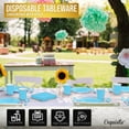 thumbnail image 7 of Exquisite 700 Party Pack Light Blue Paper Plate Cup Napkin Cutlery Combo, 7 of 7