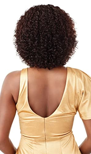 Outre My Tresses 100% Unprocessed Human Hair Lace Front Wig - HH NASHIRA (Color:Natural Black)