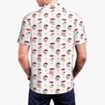 thumbnail image 3 of Balery Different Mushrooms Printed Men’s Short Sleeve Polo Shirt, Midweight Men's Shirt,Golf Polo shirts -Medium, 3 of 8