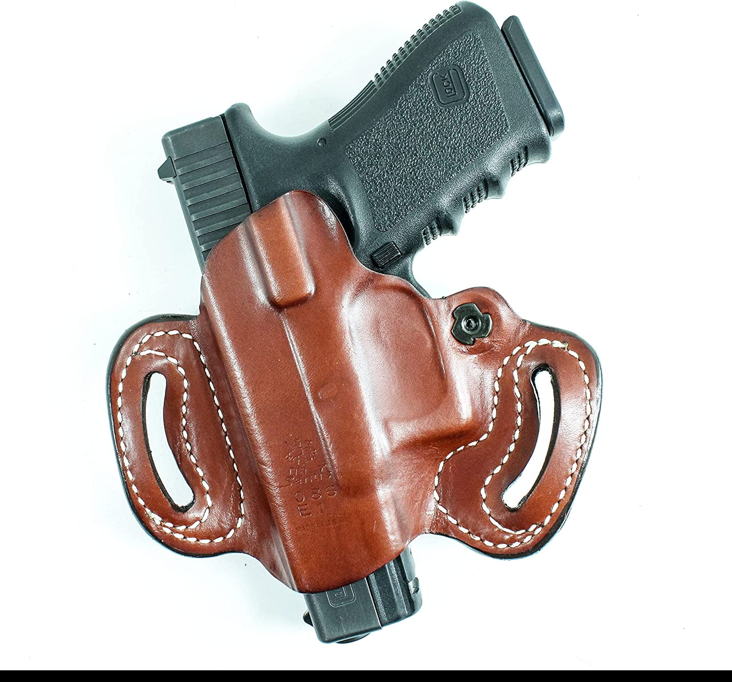 Desantis Mini Slide Holster - Owb Rh Lther M&p Shld 9/40 Blk