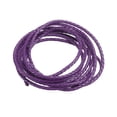 thumbnail image 1 of Cuero Cuerda, 2.19 Yardas 3mm Diámetro Trenza Cuerda Tira para Monedero Bolso Zapato Cordón Bricolaje Artesanía Pulseras Fabricación, Oscuro Púrpura, 1 of 7