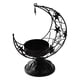 thumbnail image 4 of Portavelas de de Metal, adorno de mesa de 7,3 pulgadas de alto, soporte de vela romántico para fiesta de boda, Festival duradero Estrella Negra, 4 of 9