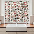 thumbnail image 2 of Ambesonne Horses Kitchen Curtains, Abstract Floral Stallion, 55"x39", Multicolor, 2 of 3