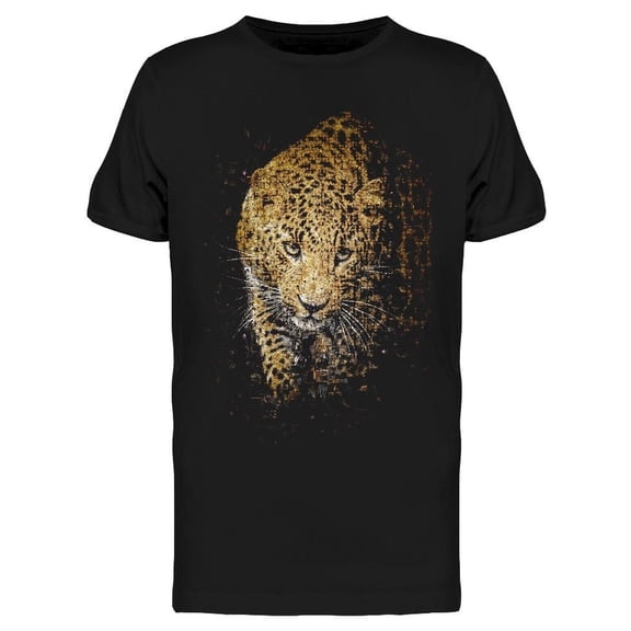 Cool Sticker. Leopard Tee Men's -Image by Shutterstock