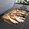 thumbnail image 2 of Four Cute Kittens Flannel Bath Mat 16x24 Inches, Soft Absorbent Non-Slip Bathroom Rug, Machine Washable Floor Mat for Shower, 2 of 7