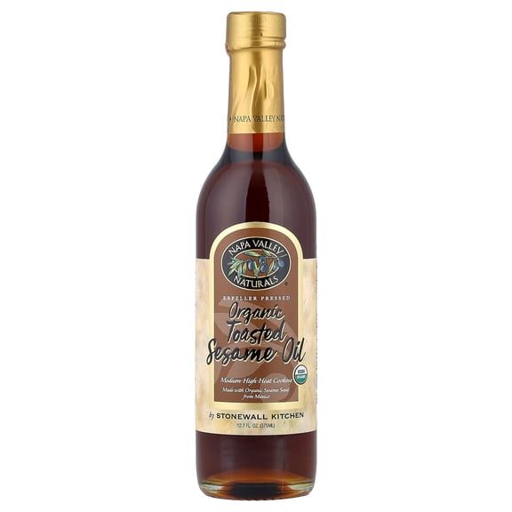 Napa Valley Naturals Organic Unrefined Toasted Sesame Oil, 12.7 Fl Oz
