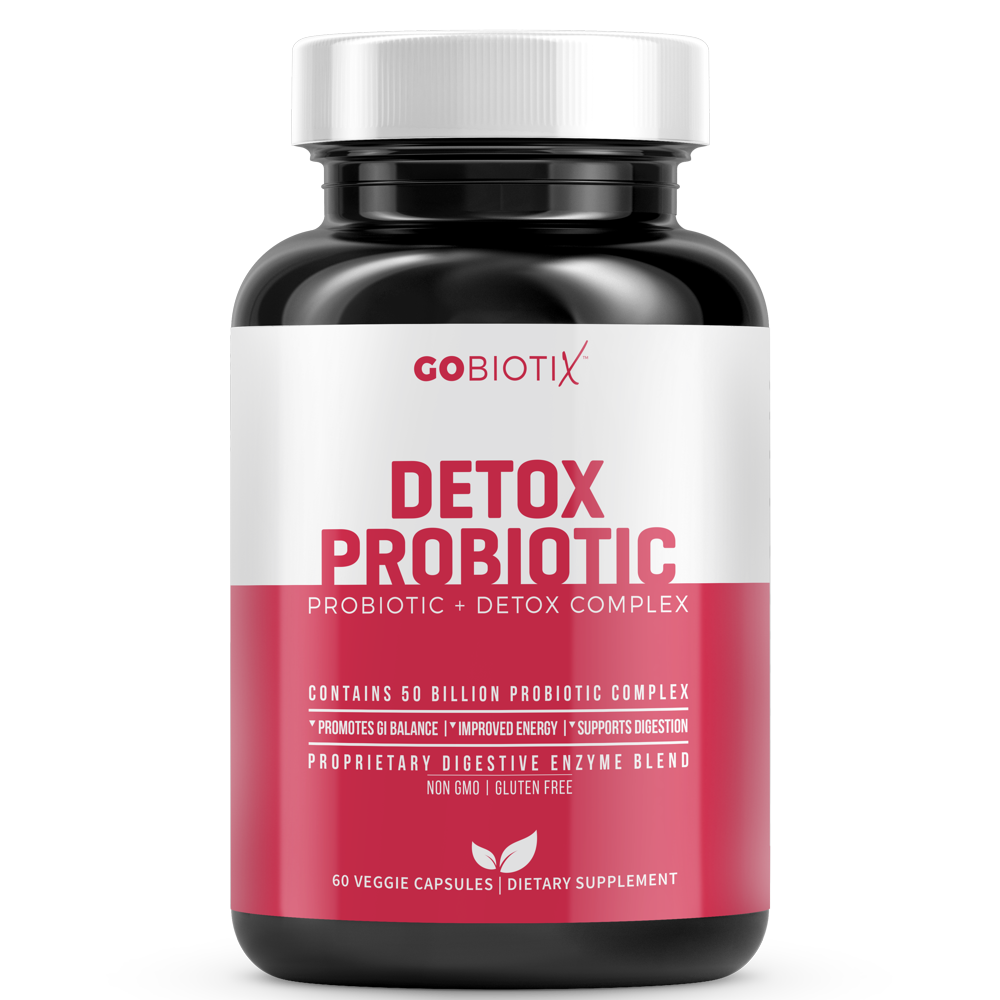 Detox Probiotic by GoBiotix Prebiotics & Digestive Enzymes to Promote