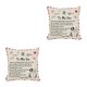 thumbnail image 2 of Matsuzay Funda de almohada de fibra cuadrada, funda de almohada con letras, funda de cojín de sofá lavable, papá a hijo Type1 NO1, 2 of 6