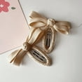 thumbnail image 4 of LShunze 2 Pack Bowknot Hair Clips for Kids Girrls - Organic Cotton Bow Barrettes with Soft-Grip, Side Bangs Clips for Toddler Girls (0-6 Years), 4 of 8