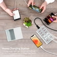 thumbnail image 4 of USB Row Socket Portable 60W Convenient Double Cooling Smart Matching Charge Device Stable Multi 12 Port USB Power Station for School, 4 of 10