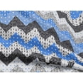 thumbnail image 5 of oneOone Rayon Light Blue Fabric Chevron Craft Projects Decor Fabric Printed By The Yard 56 Inch Wide-RC, 5 of 5