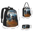 thumbnail image 2 of Fotbe Realistic Cute Sea Turtle Set Escolar 3 en 1 para Niños - Mochila Duradera con Lonchera Aislante y Estuche para Lápices - Mochila Escolar para Niños y Niñas, 2 of 7