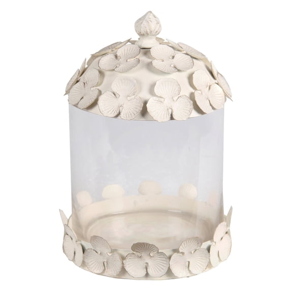 Privilege International Jar with Clover Lid - White