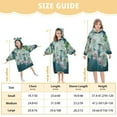 thumbnail image 3 of BZSMCE Wearable Blanket Hoodie Fashion Raindrop Blossom Beauty Home Wear, 3 of 7