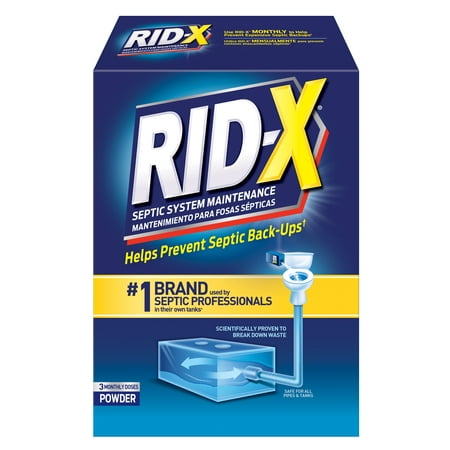RID-X Septic Treatment, 3 Month Supply Of Powder,