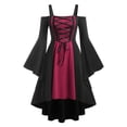 thumbnail image 1 of Vestido de Talla Grande de Encaje de Manga Campana Rosegal  vestidos vintage tallas grandes, 1 of 5