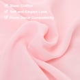 thumbnail image 4 of 2 Piezas de Caminos de Mesa de Chifón Rosa 27.5" x 118" Camino de Mesa Ligero y Elegante Camino de Mesa Romántico y Transparente, 4 of 7