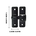 thumbnail image 3 of Eoozwa 90 Degree Right Angle Door Lock Buckle Safety Door Lock Bolt, Stainless Steel Door Latch for Wooden Fences, Doors, Windows, Safety Sliding Door Latch, 3 of 6