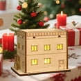 thumbnail image 4 of Light-Up Wooden Christmas Village House DIY Kit, Handmade Crafts for Family Holiday Activities and Festive Home Décor, 4 of 5