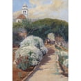 thumbnail image 2 of Menci Clement Crnčić 18x24 Gold Ornate Framed and Double Matted Museum Art Print Titled - Flowering Monastery Garden, 2 of 4