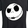 thumbnail image 3 of The Nightmare Before Christmas - Jack Face - Women's Short Sleeve Graphic T-Shirt, 3 of 5