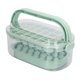 thumbnail image 3 of 2 Bandejas Bandejas Cuadradas Redondas para Cubitos de Hielo con Tapa y Recipiente para Congelador Moldes para Cubitos de Hielo con Pala para Hacer 54 Cubitos de Hielo Base Blanda Juego de, 3 of 10