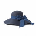 thumbnail image 4 of Iyufng Women's Straw Hat Outdoor Summer Wide Brim Sun Hat Bow Accessory Beach Breathable Hat, 4 of 8