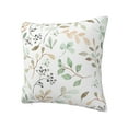 thumbnail image 2 of YFYANG Square Decorative Throw Pillow Case (Without Pillow Insert), Watercolor Plant Leaves Bedroom Sofa Car Cushion Cover, 26"x26", 2 of 9