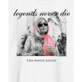 thumbnail image 2 of White Lotus Tanya McQuoid Color Pop Screenshot Legends Never Die Crew Neck Long Sleeve White Adult Sweatshirt-3XL, 2 of 3