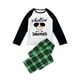 thumbnail image 3 of Pijamas familiares a juego de Navidad para niños con My Snowmies, conjunto de pijamas a cuadros verdes de muñeco de nieve fresco, 3 of 3