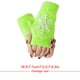 thumbnail image 3 of Guantes de medio dedo Sonducket gris claro y amarillo fluorescente, 3 of 6