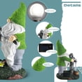 thumbnail image 3 of Nurforta Solar Garden Gnome Statues, Outdoor Figurine Cute Flocked Gnome with LED Lights Christmas Decorations for Yard Lawn Patio Decor, 3 of 9