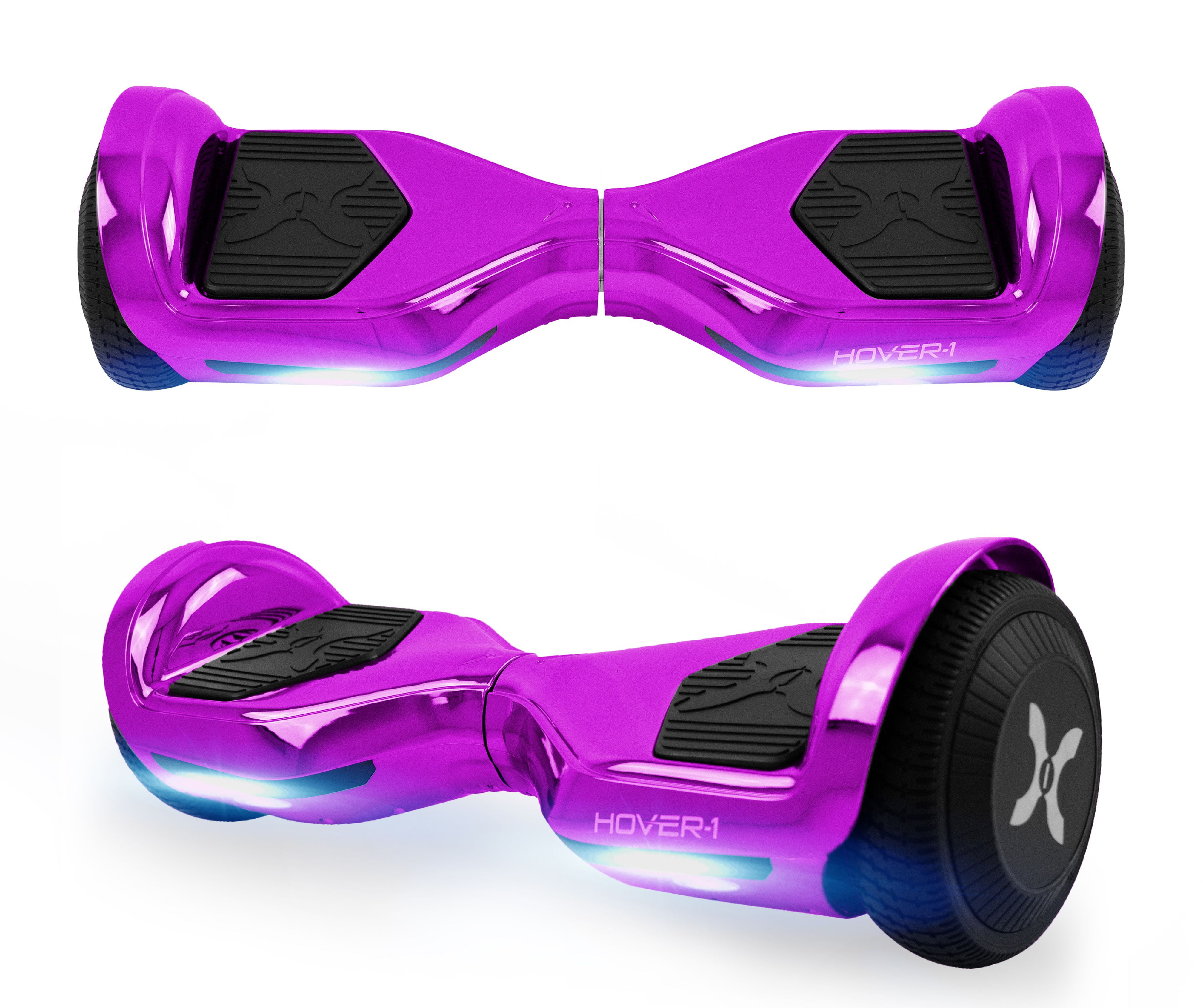 Hover 1 Allstar Ul Certified Electric Hoverboard W 6 5in Led Wheels Led Sensor Lights Lithium Ion 14 Cell Battery Ideal For Boys And Girls 8 And Less Than 220 Lbs Purple Walmart Com