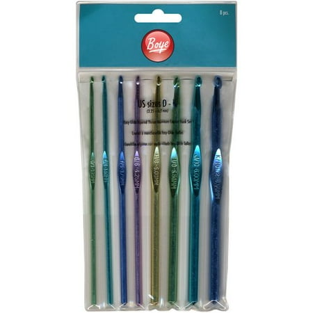 Boye Aluminum Sizes D K Crochet Hook Set 1 Each