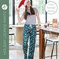 thumbnail image 5 of Hello Mello Holiday Lounge Soft Pants Pajama Bottoms, Merry Mocha Small/Medium (Women's), 5 of 6