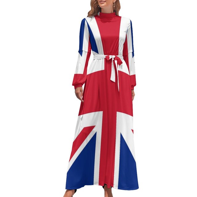 Minifalda con la bandera de la Unión de los años 60: lo mejor en vestidos largos con la bandera británica, vestidos de moda para mujer, vestidos de cumpleaños para mujer de lujo 2024