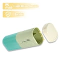 thumbnail image 5 of Large Capacity Toothbrush Case with Cup Traveling Toothbrush Holders PP PE Green Beige 7.87"x3.07"x2.28", 5 of 7