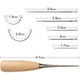 thumbnail image 2 of 18 Pcs Leather Sewing Needles for Leather Repair for Upholstery Leather, Carpets, Leather Craft DIY，Canvas, Sewing Accessories, 2 of 5