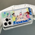 thumbnail image 2 of Crayon Shin-Chan Quicksand Phone Shell Kawaii Cute Cartoon iPhone 15 14 13 12 11 Plus Pro Max Decoration funda protectora para niñas, 2 of 4