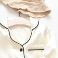 thumbnail image 6 of biudgviw Boys Girls Outfits Fall Comfy Collared Long Sleeve Buttons down Shirts Soft Wide Leg Pants 2 Piece Lounge Sets for Children, 6 of 6