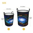 thumbnail image 5 of LNWH Laundry Basket, Space Wormhole Science Pattern Foldable Laundry Hamper With Handles Waterproof, Medium Size, 5 of 8