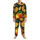 thumbnail image 3 of Balery Tangerine Pijama para Hombre de Dos Piezas con Manga Larga, Conjunto de Dormir y Descanso Suave con Bolsillos-Large, 3 of 7