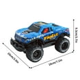 thumbnail image 2 of Horivan Off Road RC Car 2.4GHz Remote Control Truck with LED Lights, 25m Range, 10km/h High Speed, All Terrain Vehicle for Indoor Outdoor Stunt Racing, Durable Toy Car Gift, 2 of 9
