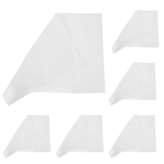 BESTYASH 125Pcs Disposable Adult Bibs Cloth White Patients Protect Clothing