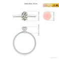 thumbnail image 4 of ANGARA Natural Oval Diamond Solitaire Engagement Ring in 14K White Gold for Women (Size-7x5mm| Color-K| Clarity-I3) | April Birthstone, Anniversary, Jewelry Gift for Women | Natural Diamond Ring, 4 of 9